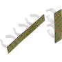 SimpleHouseware 30 Spice Gripper Clips Strips Cabinet Holder - 6 Strips, Holds 30 Jars SimpleHouseware 30 Spice Gripper Clips Strips Cabinet Holder - 6 Strips, Holds 30 Jars