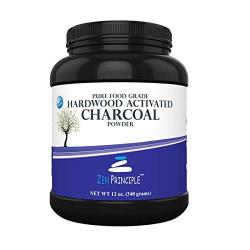 Activated Charcoal Powder only from USA Hardwood Trees. All Natural. Whitens Teeth, Rejuvenates Skin and Hair, Detoxifies, Helps with Digestion, Treats Poisoning. Free Scoop Included. 12 oz.