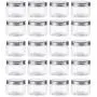 20 Pots de Rangement en Plastique Transparent de 120 ml avec Bouchons à Visser, Récipients Réutilisables pour Cuisine et Maison 20 Pots de Rangement en Plastique Transparent de 120 ml avec Bouchons à Visser, Récipients Réutilisables pour Cuisine et Maison