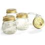 Bormioli Rocco Quattro Stagioni 8-1/2-Ounce 4-Piece Canning Jar Set, Gift Boxed