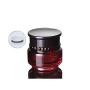 2PCS 50ml/1.7oz Upscale Empty Refillable Wine Red Glass Cream Jar Bottle with Screw Black Lid and Inner Pad Cosmetic Storage Container Dispenser Vial Holder Pot For Cream Ointments Lip Balm