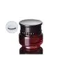 2 STÜCKE 50ml/1.7oz Weinrote Glascremebehälter Dose Leere Kosmetikbehälter Botte Probenverpackung Lagerbehälter Flaschen (Weinrot)