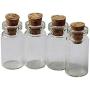 10Pcs Small Glass Jars Jar Message Vials Cheap Cork Stopper Bottle Diy Strap Small Glass Storage Bottle 2412Mm,Clear