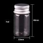 | Storage Bottles & Jars | 5ml 6ml 7ml 10ml 14ml tiny Transparent Glass Bottles with Silver Screw Cap Cute Jar Vials DIY Craft 100pcs | by HUDITOOLS | 1 PCs