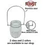 THINKCHANCES 12pcs Silver Rustproof Stainless Steel Wire Handles (Handle-Ease) Solar Fairy Hangers Hooks for Mason Ball Pint Canning Jars (Wide Mouth, 12 Pack)