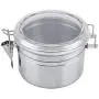 yHRgETLD Stainless Steel Food Storage Containers Cereal Containers with Easy Lock Lids Airtight Sealed Can Coffee Bean Sugar Tea Jar Storage Container Height 7.5cm 5 Inches yHRgETLD Stainless Steel Food Storage Containers Cereal Containers with Easy Lock Lids Airtight Sealed Can Coffee Bean Sugar Tea Jar Storage Container Height 7.5cm 5 Inches