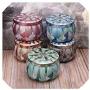 Food storage sets Round Tin Box Jar Tea Candy Jewelry Coin Storage Container Candle Sealed Cans
