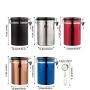 Hamkaw Coffee Canister Airtight, Stainless Steel Coffee Canister with Scoop and Date Tracker for Fresher Beans and Grounds Storage, CO2-Release Valve Seal Ring Coffee Container, Large-Red