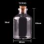 20pcs 50ml 60ml Small Glass Bottles With Cork Stopper Empty Spice Bottles Jars Gift Crafts Vials,50ml