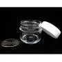 12 Empty 15ML Clear Cosmetic Travel Pot Size Cream Jars Sample Containers Lids 12 Empty 15ML Clear Cosmetic Travel Pot Size Cream Jars Sample Containers Lids
