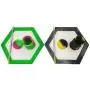 SZBS A Set Silicone Container Hexagon Mat 11ml Drum Shape Container Wax Oil Container Concentrate Storage Containers Wax Silicone Jar With A Metal Rod (Green, 1)