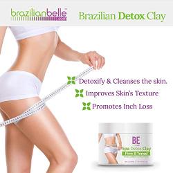 Brazilian Spa Detox Body Clay for Inch Loss Body Wraps, Detox and Cleanse -Rejuvenate and Improves Skin Texture- All Natural Ingredients - 6 oz