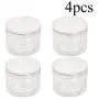 Tongxu 4 Pack 10oz Plastic Wide-Mouth Storage Jars, Large Straight-Sided Clear Empty Refillable Food-Grade BPA-Free PET Containers with Lip