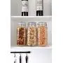 ComSaf Airtight Glass Canister Set of 3 with Lids 78oz Food Storage Jar Square - Storage Container with Clear Preserving Seal Wire Clip Fastening for Kitchen Canning Cereal,Pasta,Sugar,Beans,Spice ComSaf Airtight Glass Canister Set of 3 with Lids 78oz Food Storage Jar Square - Storage Container with Clear Preserving Seal Wire Clip Fastening for Kitchen Canning Cereal,Pasta,Sugar,Beans,Spice