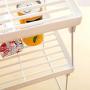 w5bhj0 Foldable Storage Rack Cabinet Organizer Cabinet Rack Shelf Herb Jar Storage for Cabinets, Crafts, Kitchen Organization