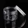 Portable Cosmetic Mini Travel Empty Bottle Jar Round Aluminum Cover Plastic Make Up Bottling Box Makeup Cosmetic Face Cream Jar,250Ml Portable Cosmetic Mini Travel Empty Bottle Jar Round Aluminum Cover Plastic Make Up Bottling Box Makeup Cosmetic Face Cream Jar,250Ml