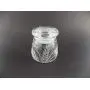 Bouteille de stockage IncisoArt gravée à la main, sablée (sculptée au sable), verre, fabriquée aux États-Unis, personnalisée (Rosée du Matin, 4,5 oz (133 ml))