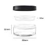 1PCS 50g 50ML / 1.7oz Clear Plasitc Empty Loose Powder Puff Box Foundation DIY Makeup Cosmetic Storage Containers Bottle Case Holder With Sifter Jar Loose Powder Compact