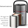 Thermos Food Jar Thermos 304 Stainless Food Flask,Leakproof Vacuum Insulated Food Containers,Handle,Wide Mouth, Large Capacity,Keep Warm For 12 Hours,Storage Bag