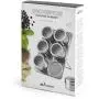 INOXPRAN GL6 Pack of 6 Jars with Magnetic Stand Stainless Steel