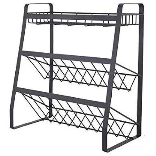 Étagère Créative 3 Niveaux, Organisateur de Cuisine, Étagère de Rangement pour Bouteilles et Pots (A, 35x15x38cm) Étagère Créative 3 Niveaux, Organisateur de Cuisine, Étagère de Rangement pour Bouteilles et Pots (A, 35x15x38cm)