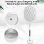 Mückenabwehrgerät, Mückensammler Lampe & Schläger 2-in-1, USB-Aufladung, 6 LED-Leuchtstoffröhren, Insektentrappgerät für Zuhause und Draußen, Insekten- und Fliegenfänger, Fliegengitter