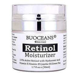 Retinol cream, Retinol Moisturizer Cream for face - With Retinol, Hyaluronic Acid, vitamin E and Green Tea, for Anti Aging, Wrinkles, Fine Lines, Acne, Redness, Best Day and Night Cream.1.7 Oz