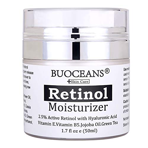 Retinol cream, Retinol Moisturizer Cream for face - With Retinol, Hyaluronic Acid, vitamin E and Green Tea, for Anti Aging, Wrinkles, Fine Lines, Acne, Redness, Best Day and Night Cream.1.7 Oz