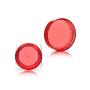 50 Pcs 3ml/5ml(3g/5g) Plastic Empty Travel Refillable Comestic Face Hand Cream Ointment Sample Container Bottles Jar Pot Case with Red Lid (3ml/3g)