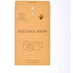 Beeswax Wrap Assorted 3 Pack, Eco Friendly Reusable Food Wraps, Sustainable Plastic Free Food Storage - 1 Sm, 1 Med, 1 Lg