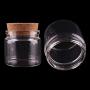 12pcs 656053mm 120ml Transparent Glass Bottles With Cork Stopper Empty Spice Food Nuts Storage Bottles Jars Gift Crafts Vials