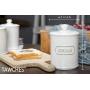 Canisters Sets for the Kitchen, Safer and Healthier Ceramic Kitchen Canisters set of 3 for Saving Coffee Tea Sugar Jars with Airtight Lids White Canister Food Storage jars TAWCHES TC001(B White 3pcs)