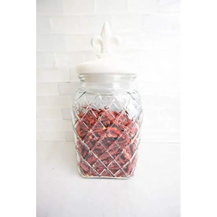 Home Basics Glass Jar with Copper Top