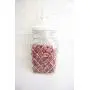 Home Basics Fleur De Lis Clear Glass Food Saver Storage Cookie Jar Canister Container with Ceramic Lid (Medium)