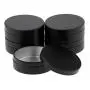 25 Stück (20 Stück x 60 ml + 5 Stück x 100 ml) Runde Silber-, Rosa- und Schwarze Aluminium Metalne Töpfe Behälter Behälter mit Sicheren Deckeln