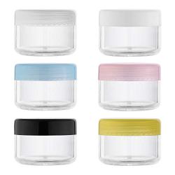 Beautyflier 6Pcs 5Gram Empty Clear Plastic Cosmetic Containers Tiny Makeup Sample Packing Travel Bottle Pot Jars with Lids