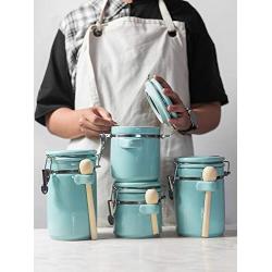 Creative Ceramic Large Sealed Cans With Lid Storage Tank Tea Cans Food Storage Bottle Grain Box Jars Canister Kitchen Stuff,X) L