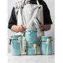 Creative Ceramic Large Sealed Cans With Lid Storage Tank Tea Cans Food Storage Bottle Grain Box Jars Canister Kitchen Stuff,X) L