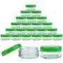 (Quantity: 25 Pieces) Beauticom 5G/5ML Round Clear Jars with GREEN Lids for Lotion, Creams, Toners, Lip Balms, Makeup Samples - BPA Free (Quantity: 25 Pieces) Beauticom 5G/5ML Round Clear Jars with GREEN Lids for Lotion, Creams, Toners, Lip Balms, Makeup Samples - BPA Free