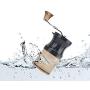 DONG HAI Portable Manual Coffee Grinder with Premium Adjustable Coarseness Ceramic Burr, Portable Hand Crank Grinder for Home Travel with Extra Storage Jar