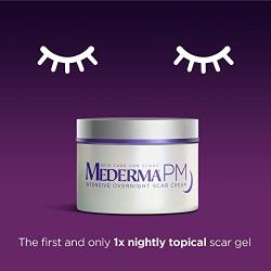 Mederma PM Intensive Overnight Scar Cream - Works with Skins Nighttime Regenerative Activity - Once-Nightly Application is Clinically Shown to Make Scars Smaller & Less Visible - 1 Ounce