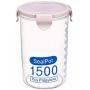 Hemoton Plastic Storage Jars with Lids,Clear Canister Food Storage containers canister set for dry flour Cereal Coffee Sugar Rice Snacks(3pcs 1500ml）