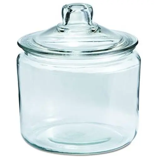 Anchor 69832T Heritage Hill Glass Jar With Lid, 3 Quart, Clear, Glass Lid Anchor 69832T Heritage Hill Glass Jar With Lid, 3 Quart, Clear, Glass Lid