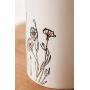 Cypress Home Stamped Botanical Ceramic Canisters, Set of 3