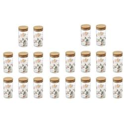 LOVIVER 20Pcs Small Glass Bottles with Cork Stopper Tiny Clear Vials Storage Container for Art Crafts Projects Decoration Party Supplies