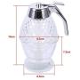 Honey Dispenser, 200 ML Acrylic Honey Syrup Dispenser Jar Container Cup Portable Juice Bee Storage Pot Shake Handshandle Juice Dispenser