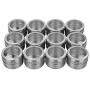 Magnetic spice jars, SUNJULY spice shaker stainless steel with transparent top Ideal for dried herbs, oregano, basil, paprika 2 pieces / 4 pieces / 6 pieces, silver