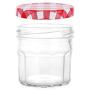 Klean Shop Jam Jars With Lids ? Red Lid Jam Jar Set ? Fruit Mason Jar ? Glass Jam Canning Jars ? DIY 4oz (120ml), 24 Pack Jars- Perfect for Jam Storing, Pickles and Many Other