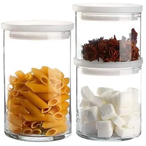 YTF-Glass sealed cans, sealed bottles, storage tanks, milk powder bottles, tea cans, stackable household 3 sets YTF-Glass sealed cans, sealed bottles, storage tanks, milk powder bottles, tea cans, stackable household 3 sets