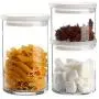 YTF-Glass sealed cans, sealed bottles, storage tanks, milk powder bottles, tea cans, stackable household 3 sets YTF-Glass sealed cans, sealed bottles, storage tanks, milk powder bottles, tea cans, stackable household 3 sets